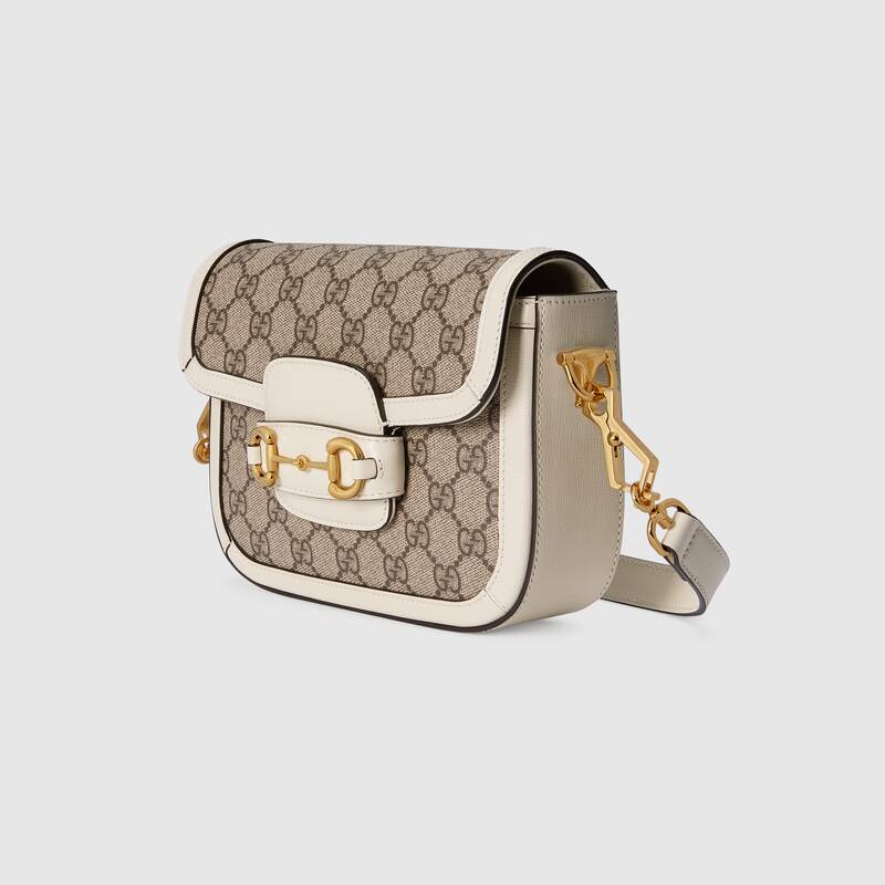 Gucci Horsebit 1955 Mini Shoulder Bag 658574 White